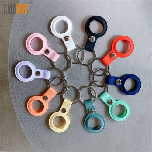 Silicone Case For Apple Airtags Protector Cover for AirTag Locator Tracker Keychain Protective Sleeve