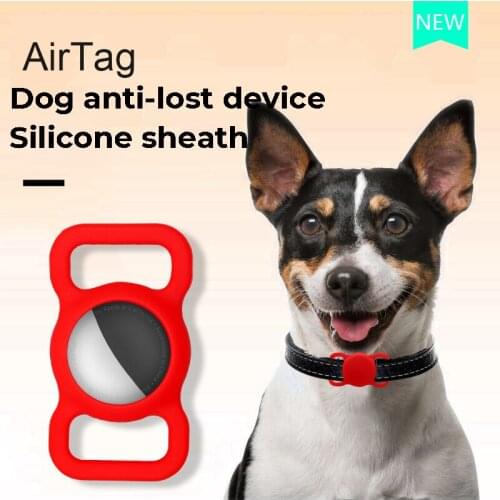 Pet Silicone Protective Case for Apple Airtag GPS Finder Dog Cat Collar Loop, Pet Loop Holder for Air_tag, for Apple Locator Tra