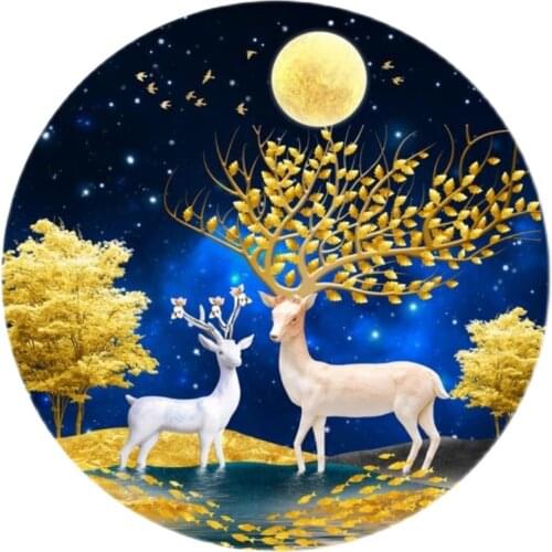 Special AB Diamond Painting DIY Full Round Diamond Embroidery,Cross Stitch,Rhinestone Mosaic,Home Decor Deers