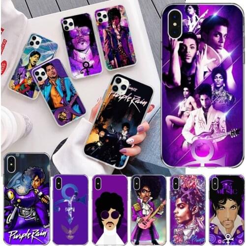 Prince Rogers Nelson Violet Hard Phone Case For iphone 12 11 Pro Max Mini XS Max 8 7 6 6S Plus X 5S SE 2020 XR Silicone Soft