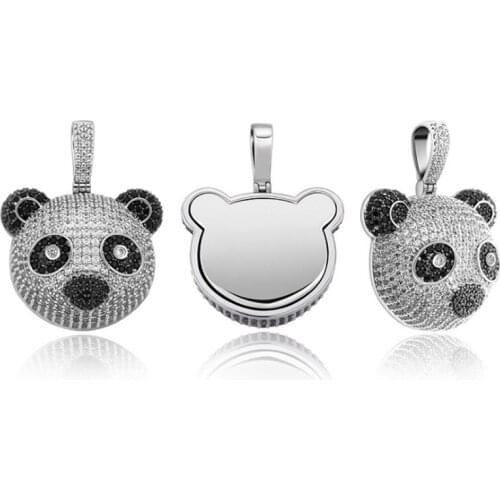 High Quality Copper Gold Plated Iced Out Micro Pave Cubic Zirconia Pendant Necklace Luxury Chain Jewelry