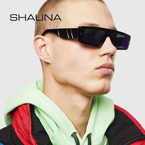 SHAUNA Retro Half Frame Rectangle Sunglasses Women Brand Designer Fashion Rivets Colorful Shades Men UV400