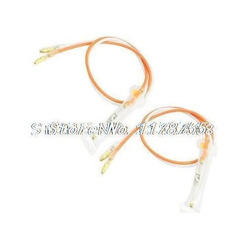 2 Pcs Spare Parts 250V 10A 72 Celsius Thermal Fuse for Fridge Refrigerator