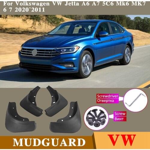 Car Products Accessories Fender Mudguards Splash Guards Fender Mudflaps For Volkswagen VW Jetta A6 A7 5C6 Mk6 MK7 6 7 2020~2011