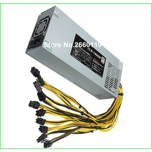 For S7/S9 APW3+ L3+ 1600w JLN-1600W high-power miner power supply 6PIN*10 mining PSU, fully tested