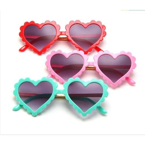 Children Heart Sunglasses Cute Radiation protection Sunglasses UV400 Sport Sun Glasses For Baby Girls Boys Glasses Oculos