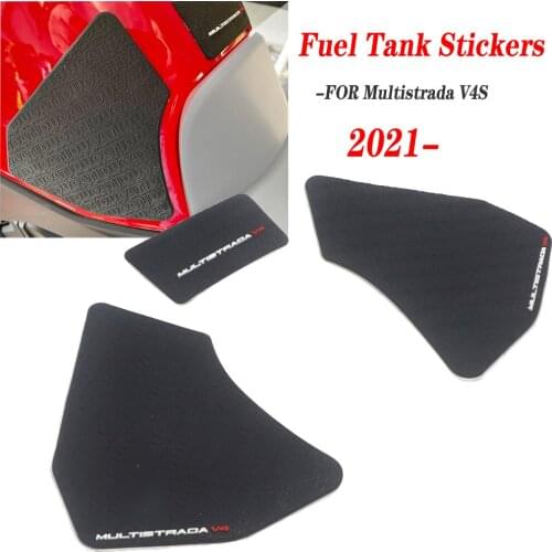 FOR DUCATI Multistrada V4 S 2021 Motorcycle Non-slip Side Fuel Tank Stickers Waterproof Pad Rubber Sticker