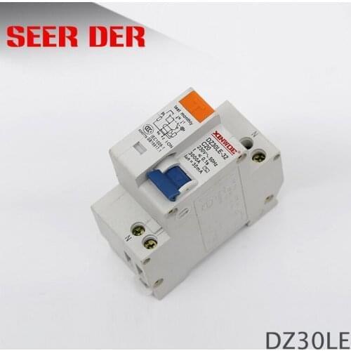 DZ30LE -10A RCBO double wire earth leakage circuit breaker DPN mini household air switch DPN