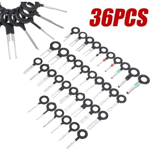 36pcs For Car Plug Repair Tool Car Terminal Removal Tool Wire Plug Connector Extractor Puller Release Pin Extractor Wholesale