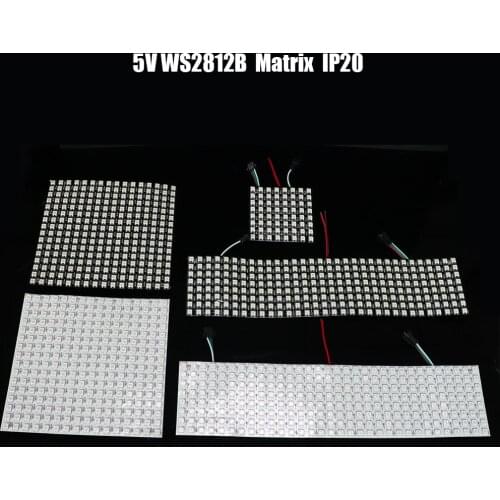 5V Ws2812b Matrix DIY Gyverlamp kit 16x16 led Panel address Flexible can bend,waterproof / non-waterproof 8X32 8X8,SK6812