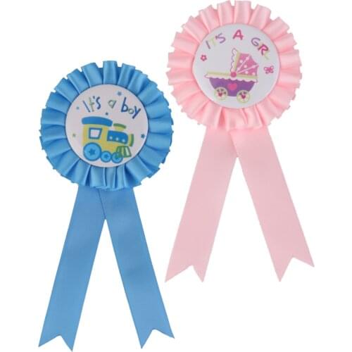 New Hot Sale It is a Girl/Boy Mom to Be Badge Rosette Baby Shower Party Accessory for Wedding Birthday Pary Favor Decor Gift