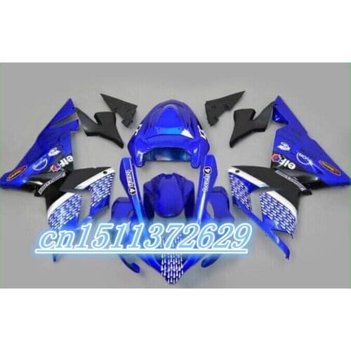 Dor-Motorcycle Fairing Kit for KAWASAKI Ninja ZX10R 04 05 2004 2005 ZX-10R 04-05 ZX10R 2004 ZX10R 2005 Blue black Fairings D