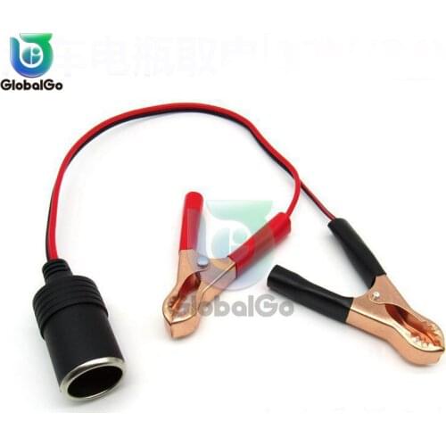 Car Cigarette Lighter Socket 12V Portable Power Plug Adapter Crocodile Clip Auto Cigarette Lighter Socket Car Accessories