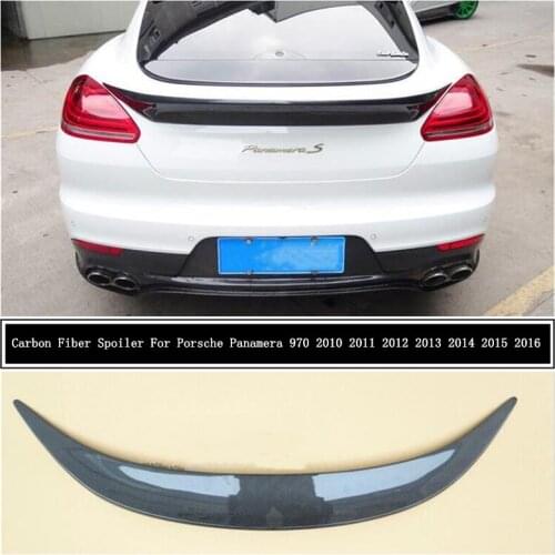High Quality Carbon Fiber Spoiler For Porsche Panamera 970 2010 2011 2012 2013 2014 2015 2016 Wing Lip Spoilers Car Accessories