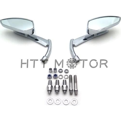 Afetermarket Motorcycle Mirror For Motorcycle Harley Yamaha Suzuki Intruder Volusia Boulevard CHROME Spear Blade Rearview Mirror