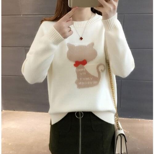 Winter Sweaters Fashion 2018 Women Knit Pullover Womens Autumn Jumper Sweaters Female Casual New Pull Cute Fashion Knitted Tops