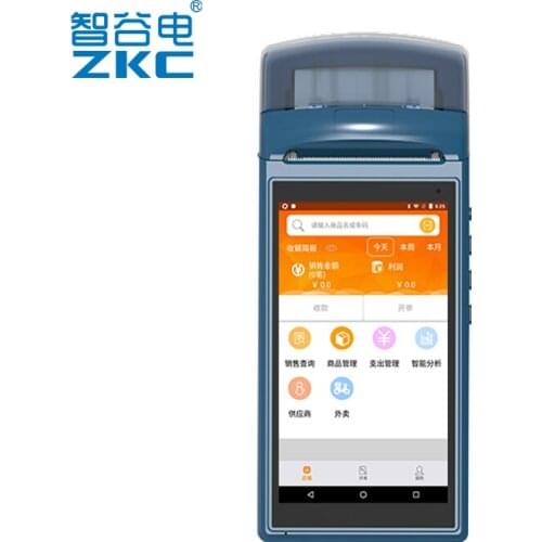 ZKC5501 Android Wifi Bluetooth Handheld Pos PDA Built-in 58mm Printer With 5.5 Inch Touch Screen