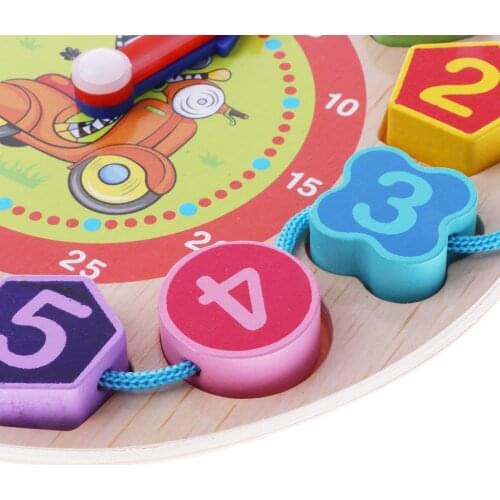 1 Piece Kids DIY Clock Digital Learning Wall Clock Education Toys Fun Math Game for Children Baby Toy Gifts Over 6 years old