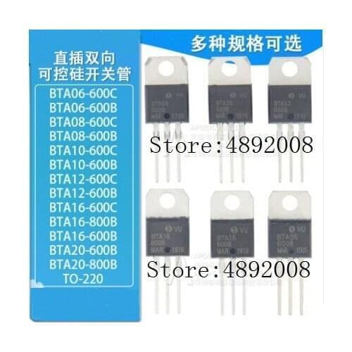 10PCS/LOT BTA04 BTA06 BTA08 BTA12 BTA16 BTA20 BTA24 BTA26 600B 700B 800B 600C 700C 800C 600CW 800CW 600BW 800BW