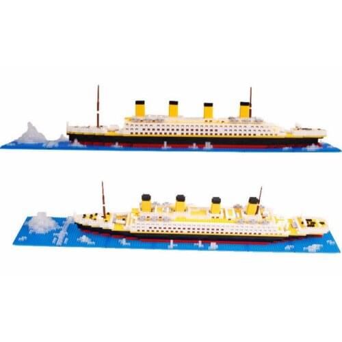 1860pcs RS Titanic Cruise Ship 3D Model Boat DIY Diamond Building Blocks Brick Kit Children Kids toys Christmas Gifts