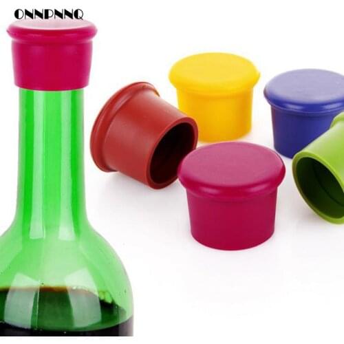 3pcs/lot Silicone Wine Stopper Flip Top Fresh-keeping Bottle Cap Wine Bottle Stopper Red Wine Bottle Beer Bar Tools