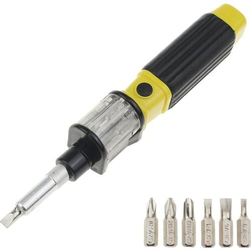 6in1 360 Degree Twist Flexible Screwdriver Bit Precision Screwdriver Screws DIY Repair Hand Tool