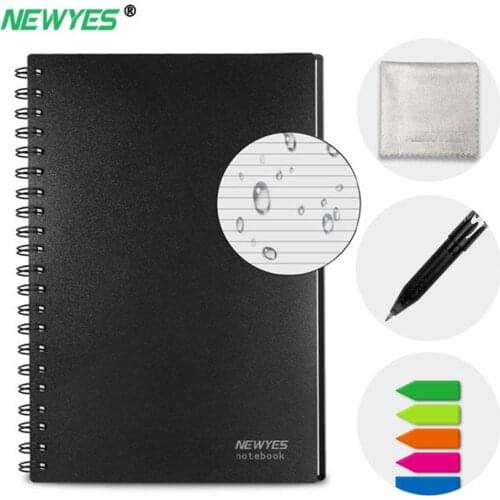NeWYeS A6 Smart Reusable Notebook Erasable Microwave Heating Waterproof Cloud Storage App Connection Kids Gift Wire Bound Spiral