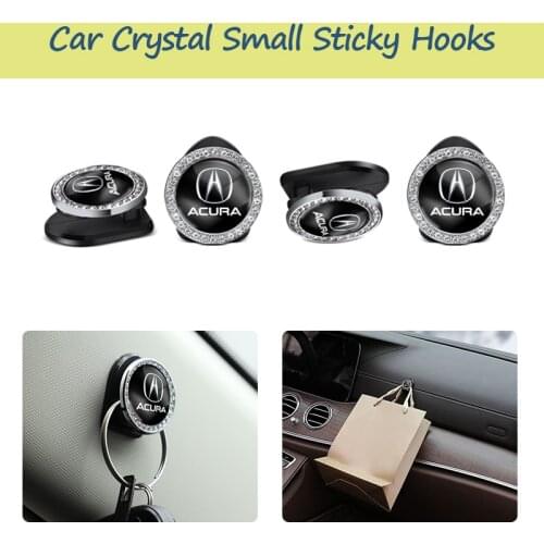 ABS Car Badge Crystal Small Hooks Fastener Sticker For Acura RDX MDX ILX TLX CDX TLX-L NSX Integra ZDX RLX TSX RSX B17A1 B18C1