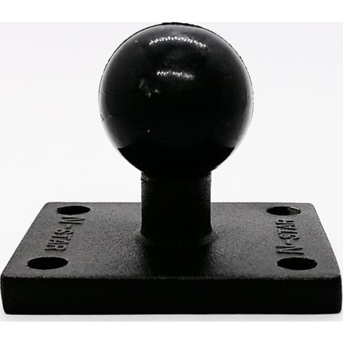 Aluminum Alloy 1.97 x 1.65 inches Square Base Standard Universal AMPs Hole Pattern with 1 inch Ball