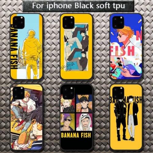 Hot Banana Fish Anime Phone Case for iPhone 8 7 6 6S Plus X 5S SE 2020 XR 11 12 Pro mini pro XS MAX