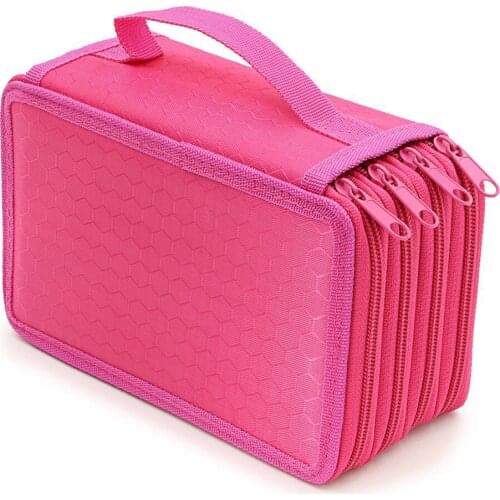 Pencil case solid color square sketch color lead filling pencil case 72 hole pencil case