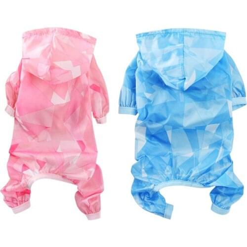 Pet Dog Rain Coat Sun Protection Waterproof Dog Raincoat Clothes For Small Dogs Chihuahua Costume Summer Pet Supplies