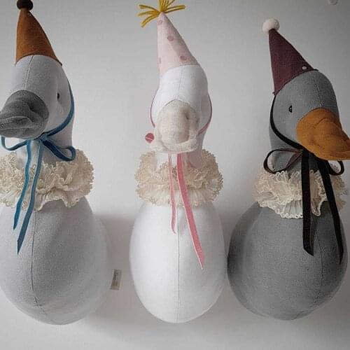 Ins New Nordic Duck Toys Cartoon Animal Head Wall Pendants Childrens Room Decoration Shooting Props Girl Boys Gift