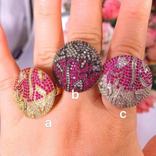 Janekelly Design Luxury Statement Stackable Ring For Women Wedding Cubic Zircon Engagement Dubai Punk Bridal Top Finger Ri