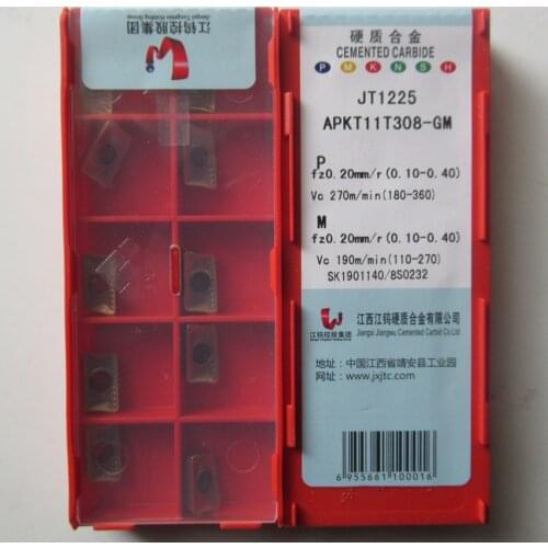 JXTC APKT11T308-GM JT1225/APKT160408-AC JK001/APMT1135PDER-H2 JT1025A/APMT1604PDER-H2 JT3115/APMT1604PDER-M2 JT3115 CNC inserts