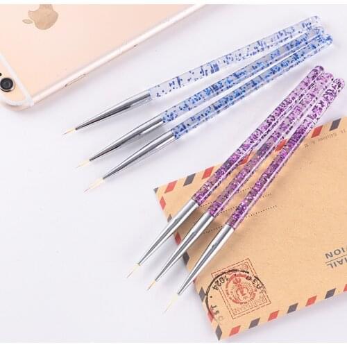 Nail Brushes Nail Art Line Painting Brush French Stripe Ultra-thin Line Drawing Manicure Pen DIY Salon Nail Tool Gel Brushes Set