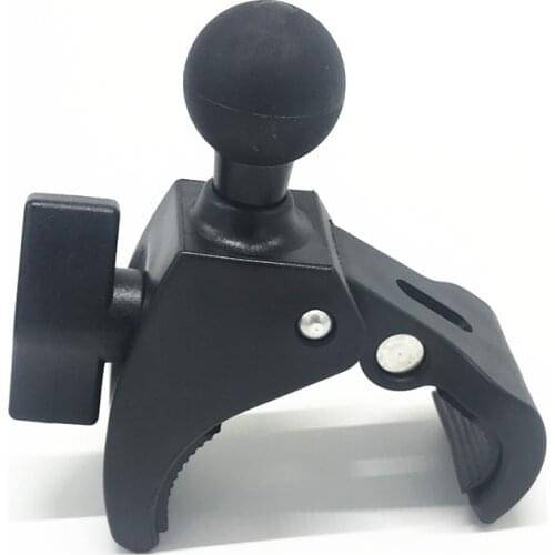 Motorcycle Bicycle Handle Bar Rail Mount Handlebar Clamp with 1 inch Ball Mount for Gopro Action Camera