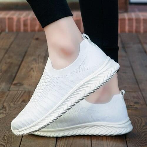 Fashion New Womens Walking Platform Comfortable Casual Footwear Lace Up Non Slip Flat Shoes Mens Sneakers Size 36-46