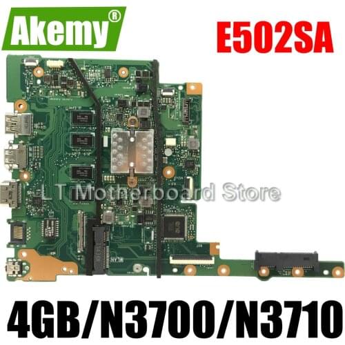 E502SA motherboard 4G/N3700/N3710 For Asus E402SA E502SA E402S E502S E402 E502 laptop motherboard E402SA mainboard test 100% ok