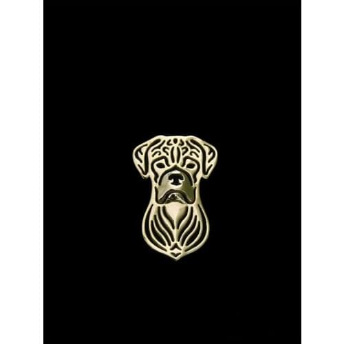 Trendy personalized cute Boxer animal brooches plated silver plated men brooches fashion jewelry