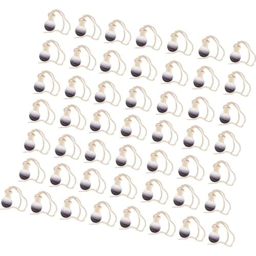 Pack of 50 Pieces 10ml Empty Perfume Bottle Pendant Car Hanging Ornament Home Decoration Round