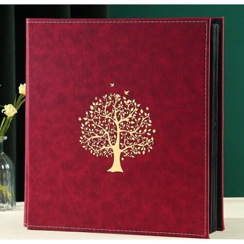 Family Handmade Photo Album Cover Large Baby Creative Scarpbook Photo Album Inserts Anniversary Gift Album Fotos Home Decor DG50