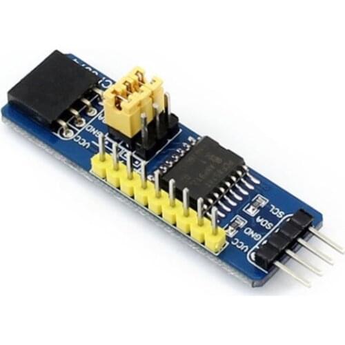 PCF8574 IO Expansion Board, 8-bit I/O Expander for I2C-bus, Providing Up to 64 I/O Ports WS0004