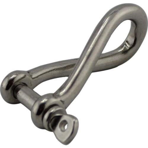 5mm Twist shackle stainless steel 316 marine hardware boat rigging hardware