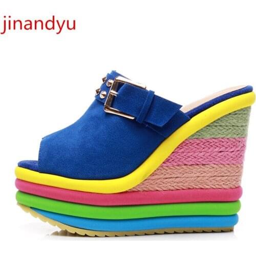 High Heels Platform Wedges Sandals for Women Summer Shoes Fashion Wedge Heels Platforms Sexy Casuales Ladies Shoes and Sandals