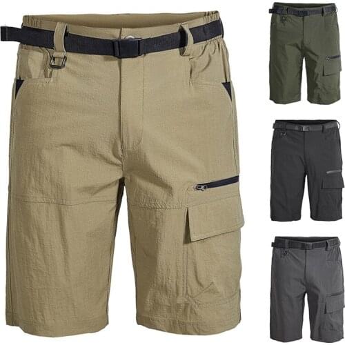 Summer New Mens Military Cargo Shorts Quick Dry Casual Multi-Pocket Short Pants Outdoor Army Tactical Joggers Work Shorts Men