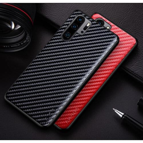Phone case for Huawei P30 Pro Cross pattern Fabric Texture funda coque capa Classical style cover for Huawei P30 Pro case