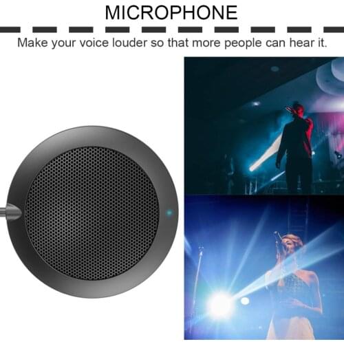 Omnidirectional Pickup Mic with USB Interface Drive Free Conference Microphone for Voice Chat Gaming Meetings