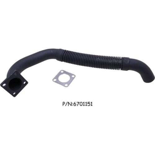 Exhaust Muffler Pipe with Gasket AK-6701151 6701151 Fit for Bobcat S130 S150 S160 S175 S185 T140