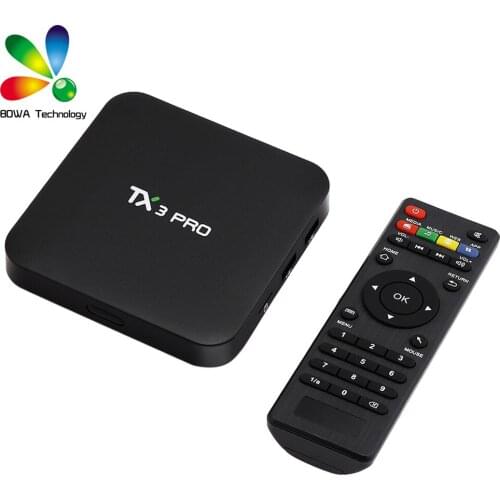 20pcs TX3 Pro Smart TV BOX Android 7.1 Amlogic S905W Quad Core 64Bit 1GB 8GB WiFi 4K Steaming Media Player Set-top Box